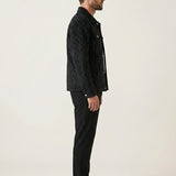 Adriel – Chaqueta suede de cuadros