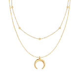 Luna – Collar doble con luna