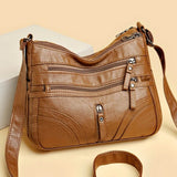 Jordana | Bolso bandolera de varias cremalleras