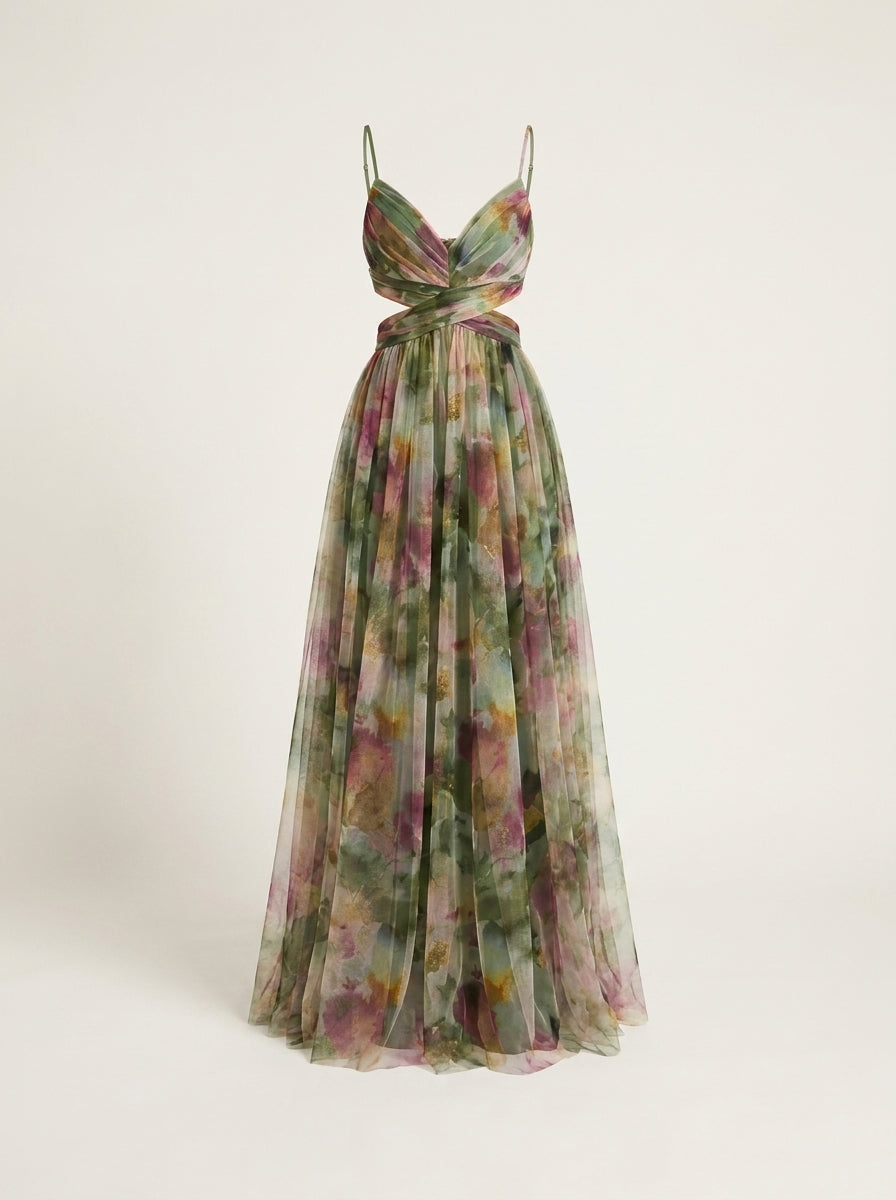 Alira – Vestido maxi floral elegante