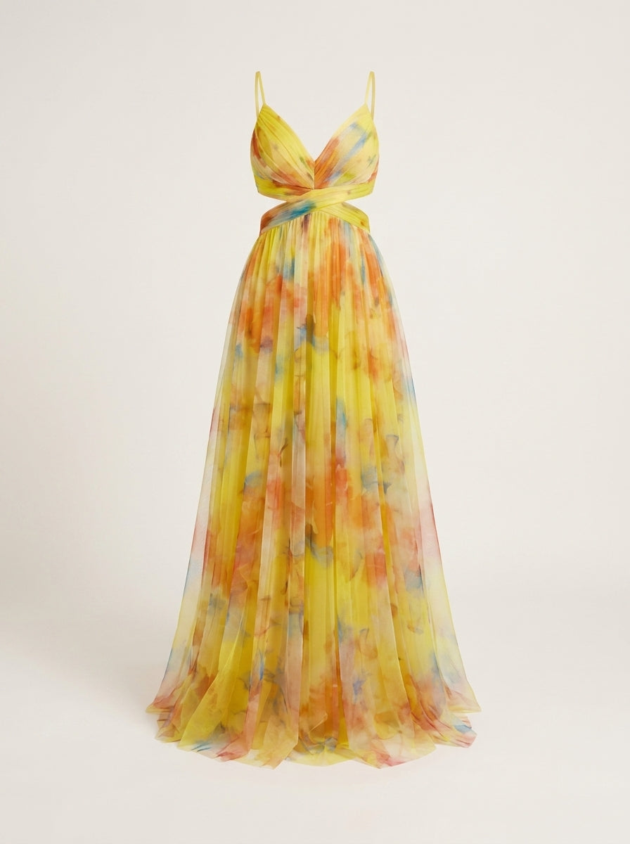 Alira – Vestido maxi floral elegante
