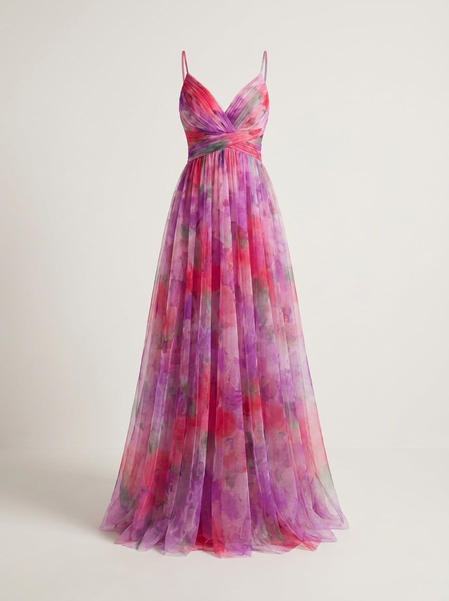 Alira – Vestido maxi floral elegante