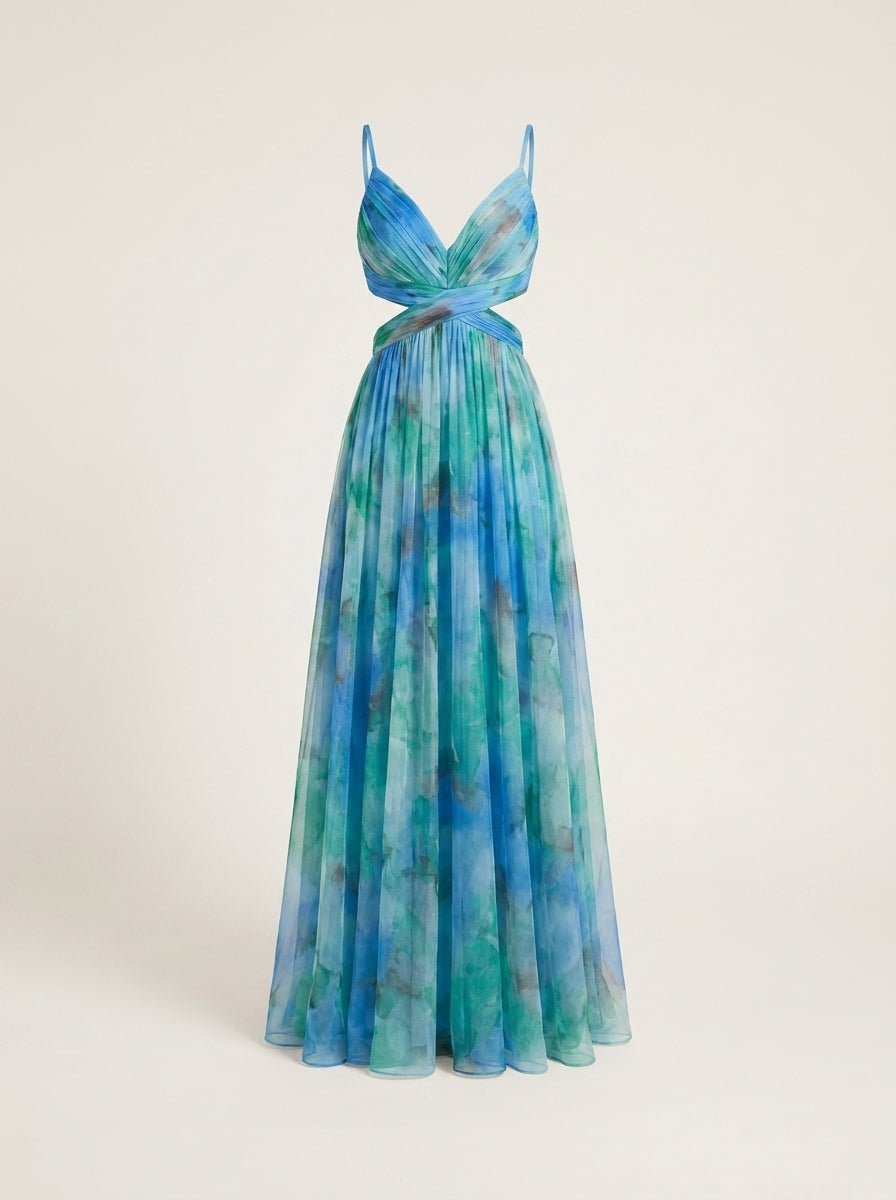 Alira – Vestido maxi floral elegante