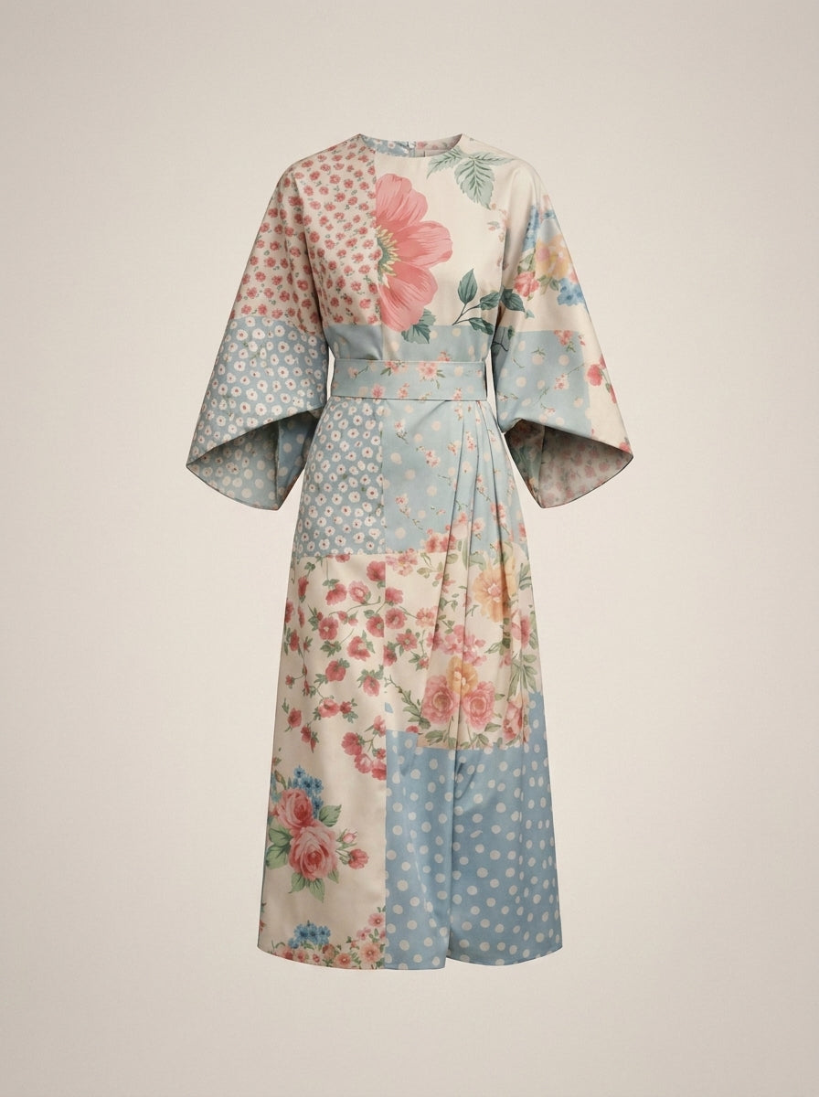 Floria – Vestido midi floral elegante