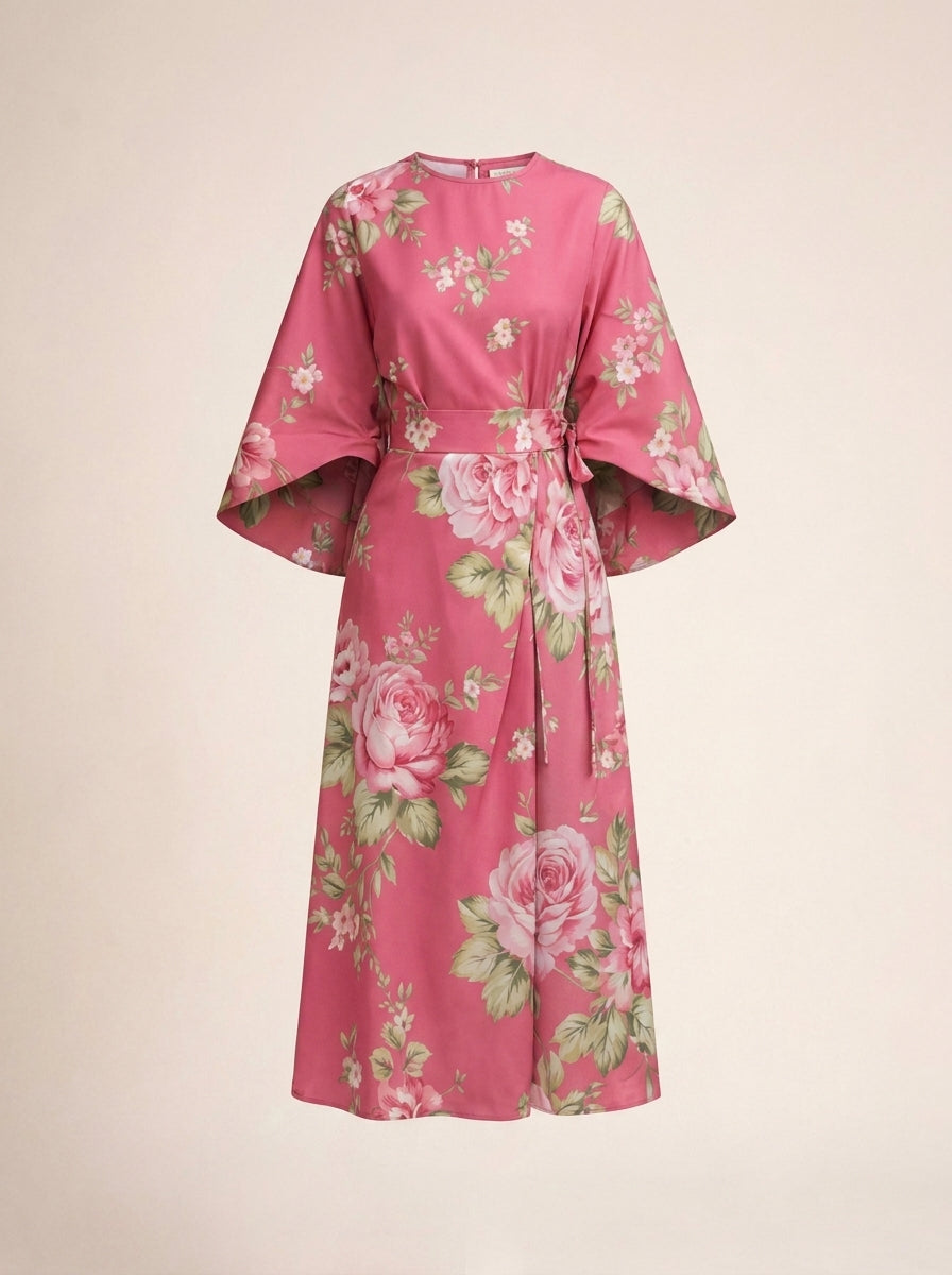 Floria – Vestido midi floral elegante