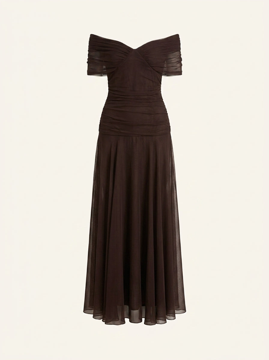 Casilda – Vestido largo con escote en V