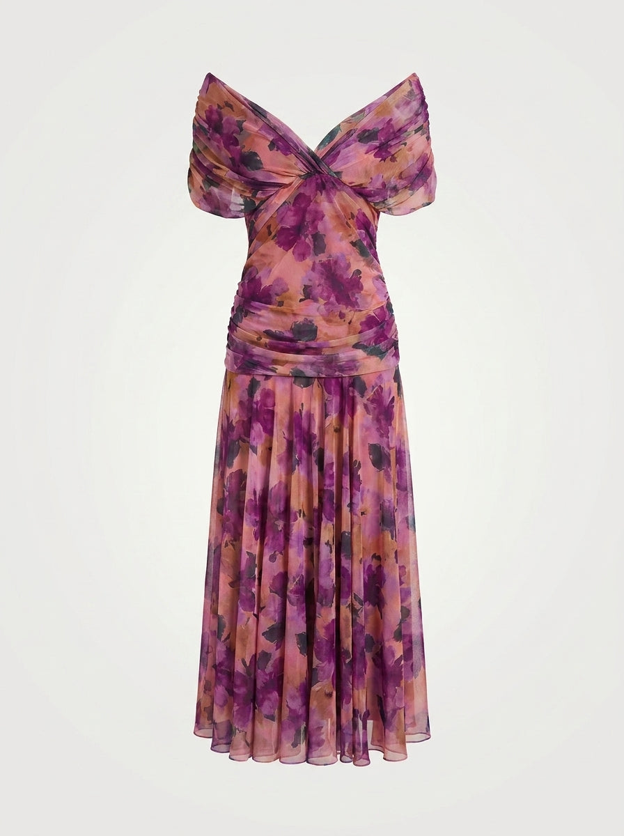 Casilda – Vestido largo con escote en V