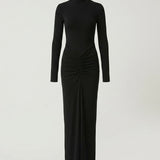 Verónica – Vestido largo con fruncido