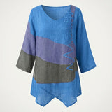 Savia – Blusa fluida multicolor