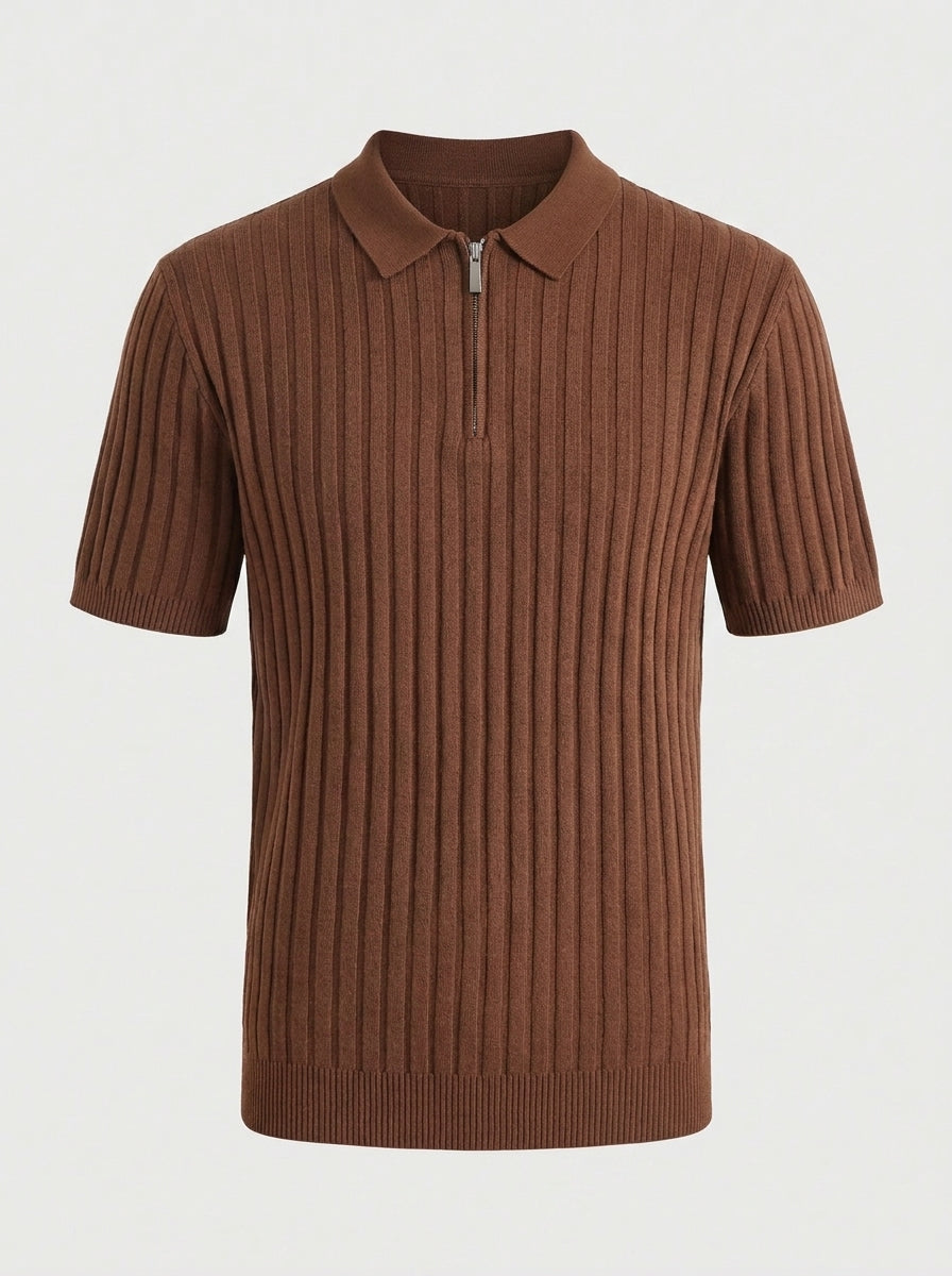 Iván – Polo de punto con cremallera