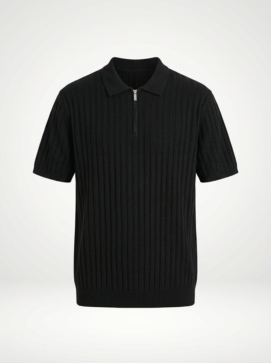 Iván – Polo de punto con cremallera
