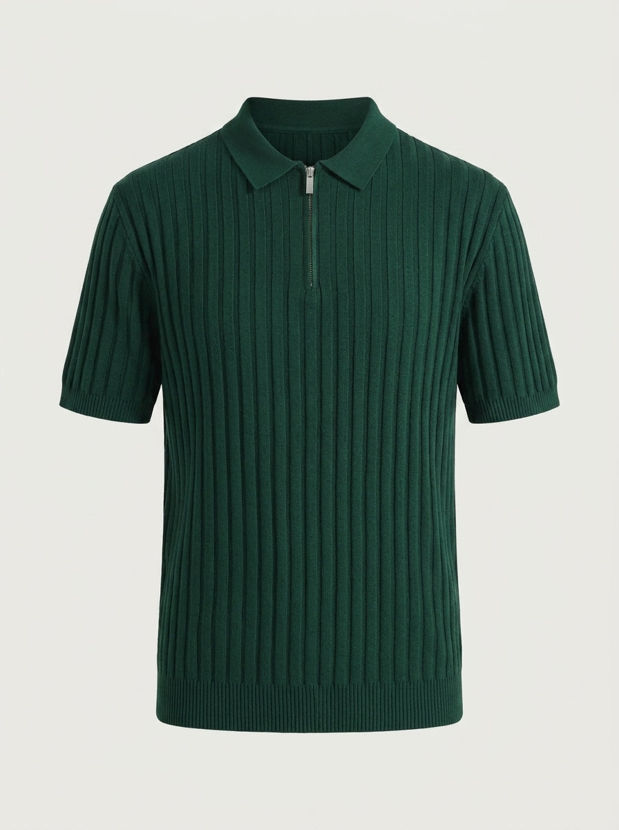 Iván – Polo de punto con cremallera