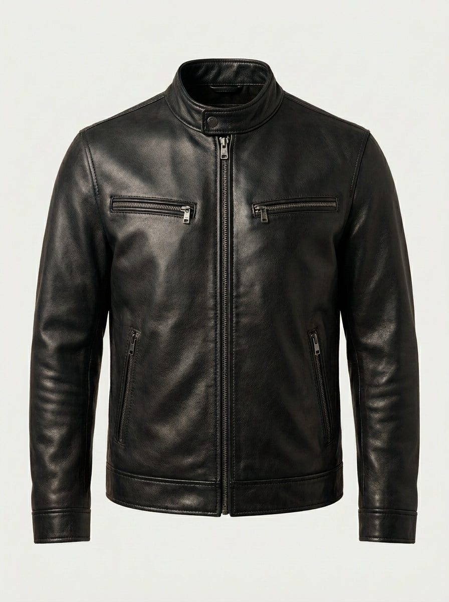 Renzo – Chaqueta efecto cuero vintage