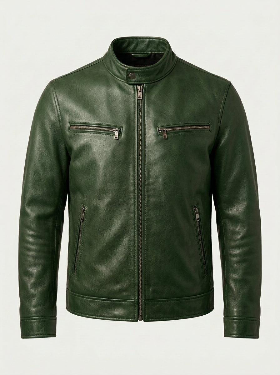 Renzo – Chaqueta efecto cuero vintage
