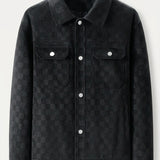 Adriel – Chaqueta suede de cuadros