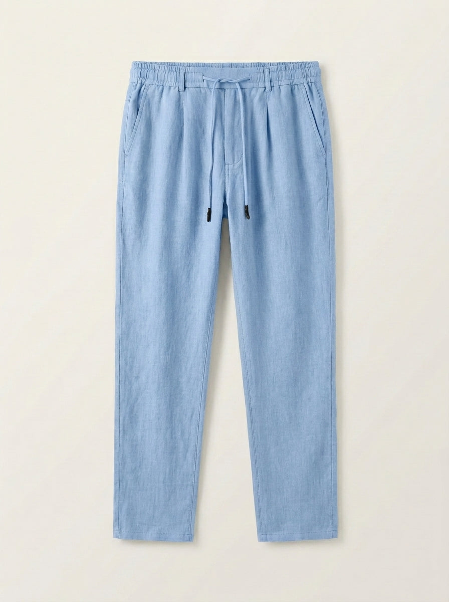 Esteban – Pantalón de lino con cordón
