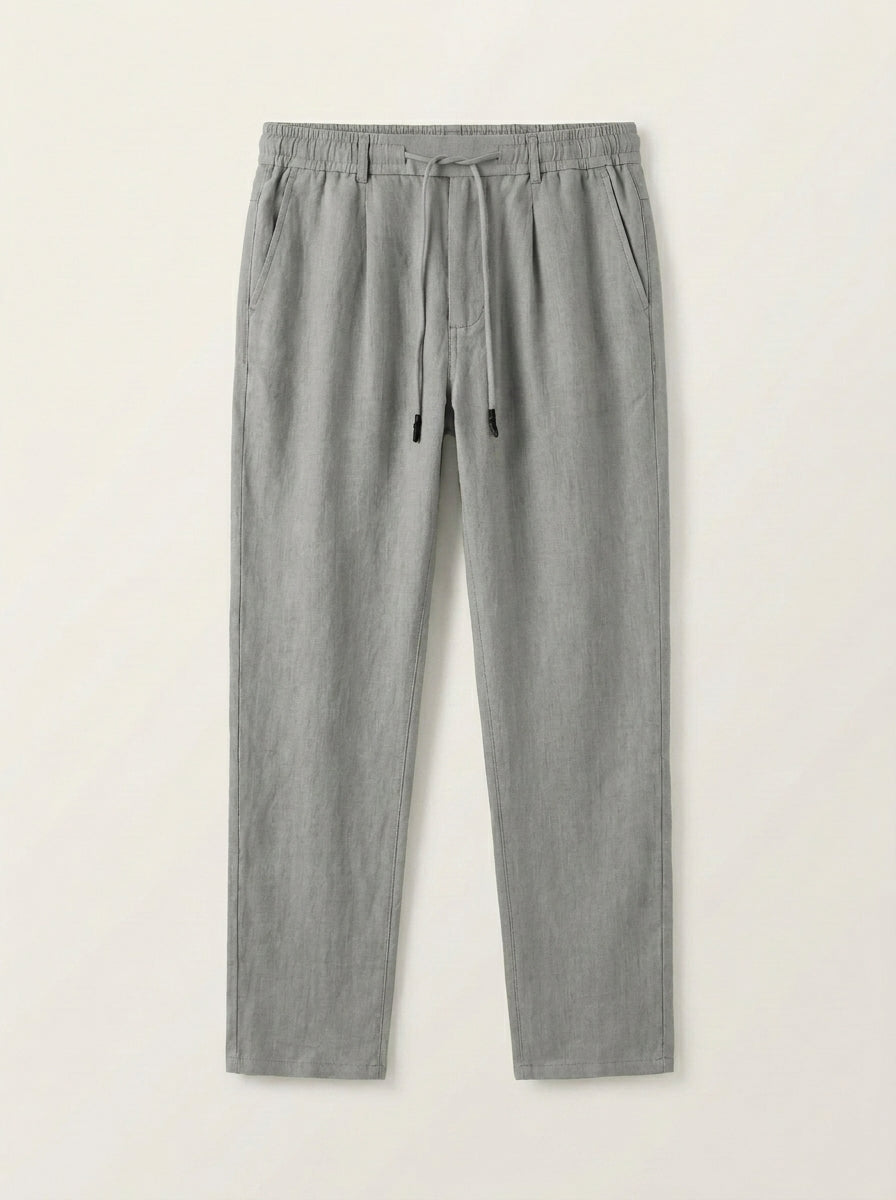 Esteban – Pantalón de lino con cordón