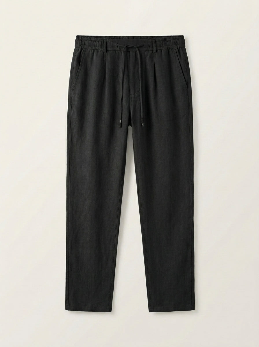 Esteban – Pantalón de lino con cordón