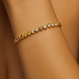 Celia – Pulsera dorada con circonitas