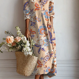 Ramira | Vestido de cachemir sobre crema