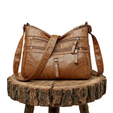 Floriana | Bolso bandolera de cinco cremalleras