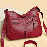 Floriana | Bolso bandolera de cinco cremalleras