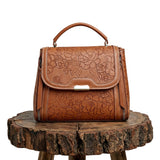 Acacia | Bolso de mano con relieve floral