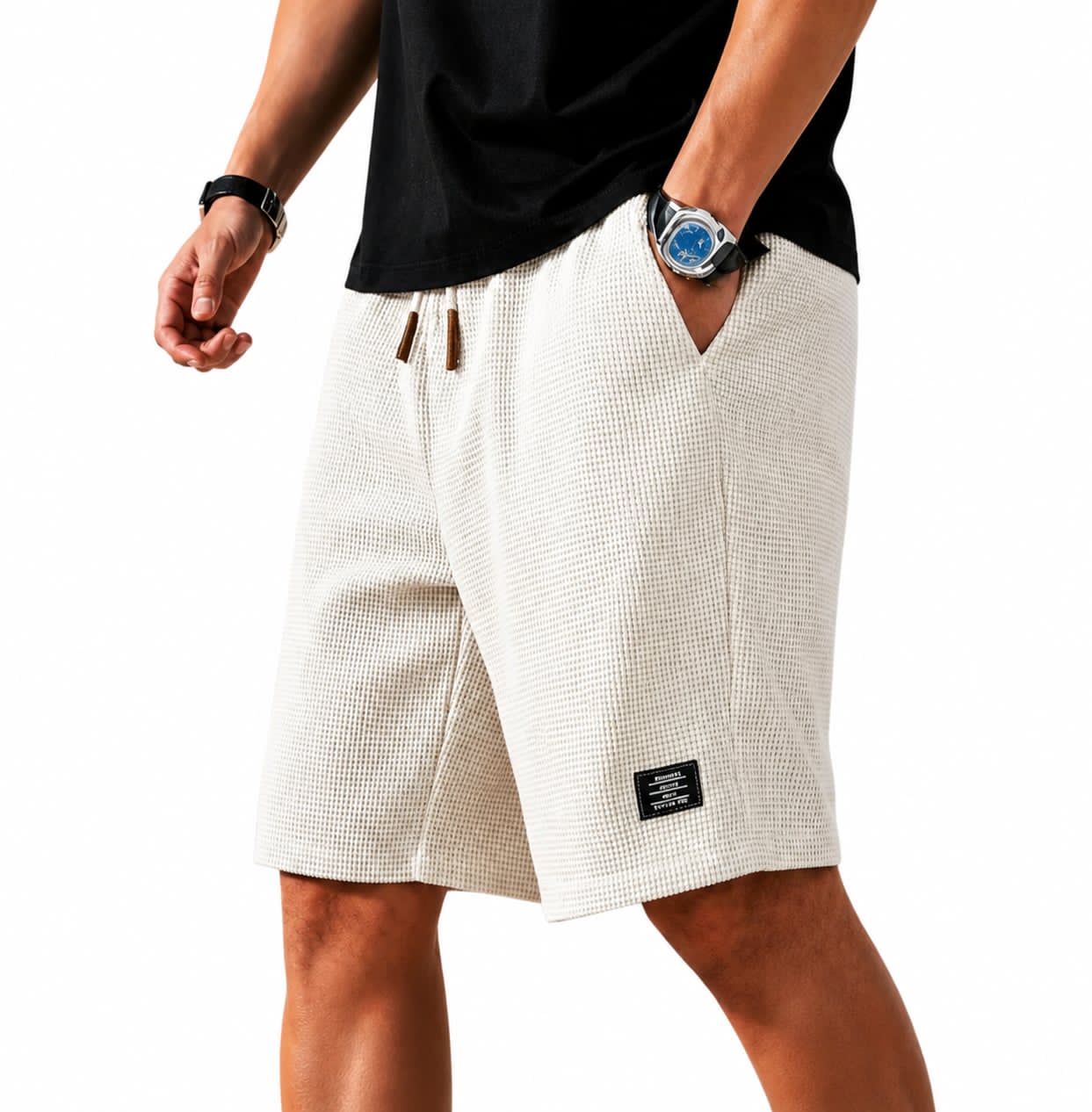 JOEL | BERMUDA CAPRI TEJIDO WAFFLE