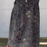 Adoración | Falda de flores sobre gris