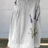 Angustias | Falda de lavanda sobre gris