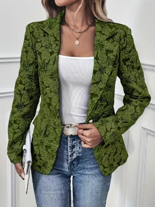 Tatiana | Blazer entallado de jacquard paisley