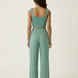 Begoña – Conjunto top fruncido y pantalón