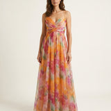 Alira – Vestido maxi floral elegante