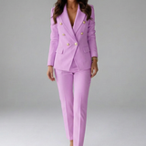 Giselda | Traje cruzado con pantalón sastre