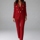 Giselda | Traje cruzado con pantalón sastre