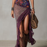 Vestido Maxi Urbano Nomade con Estampado de Leopardo