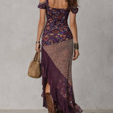 Vestido Maxi Urbano Nomade con Estampado de Leopardo