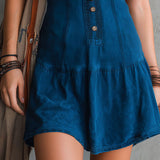 Vestido corto sin mangas con escote en V