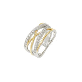Lidia – Anillo triple bicolor