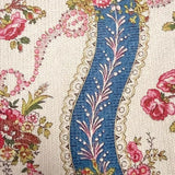 Eulalia | Cárdigan de rosas trepadoras y cenefa azul