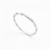 Sofía – Anillo trenzado rosé
