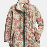 Odilia | Chaqueta acolchada damasco terracota