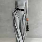 Valle | Conjunto elegante con ribetes en contraste