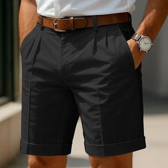César - Bermuda plisada de lujo para hombre