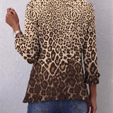 Ondina | Chaqueta leopardo multicolor con volantes