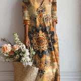 Florentina | Vestido de mandala dorado
