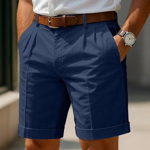 César - Bermuda plisada de lujo para hombre